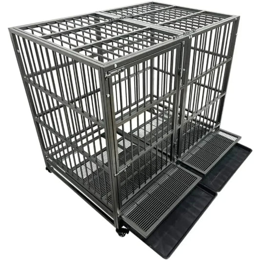 Indestructible Dog Crate for Large Dogs - Escape-Proof Heavy Duty Kennel. The Secure Cage for High Anxiety & Heavy Chewers.