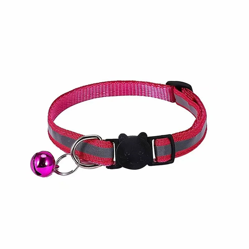 Reflective Cats Bells Collars Adjustable Dog Leash Pet Collar for Cats and Small Dogs Pet Supplies
